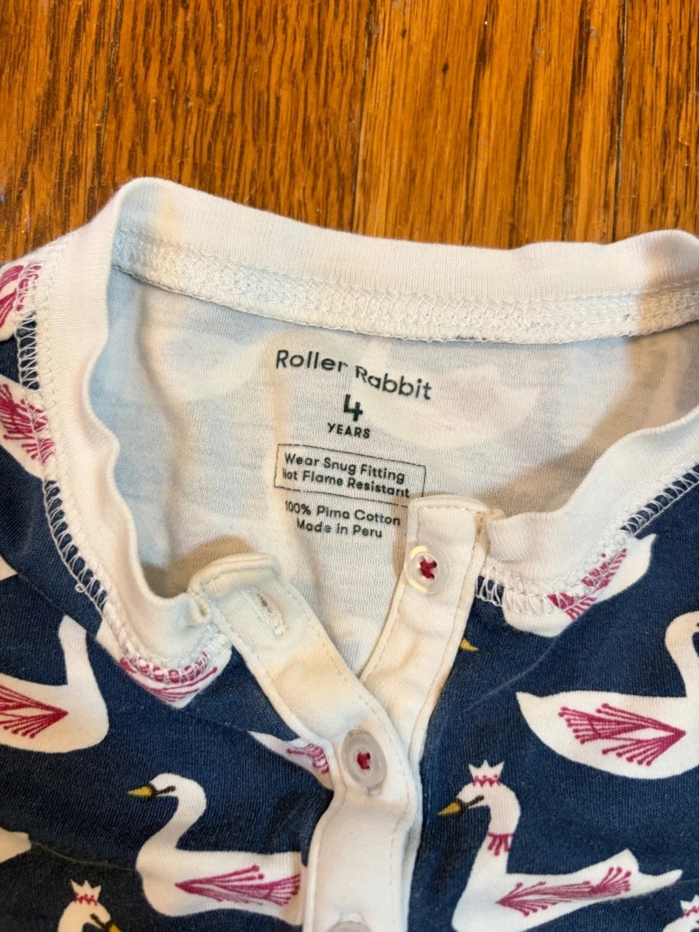 🦢 Roller Rabbit Swan Print  Top | Kids Size 4